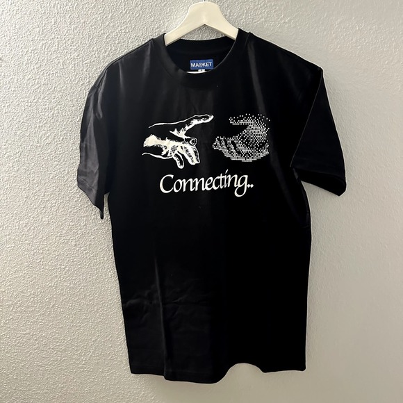 Market Men's Black Connecting Short Sleeve Casual T-Shirt Size Small NWT - Picture 4 of 9